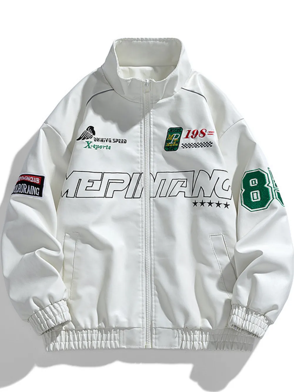 Men's Plus Size Zip Up Long Sleeve Jacket, image 6