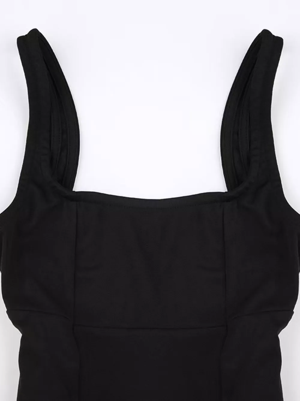 Backless Square Neck Mini Dress, image 9
