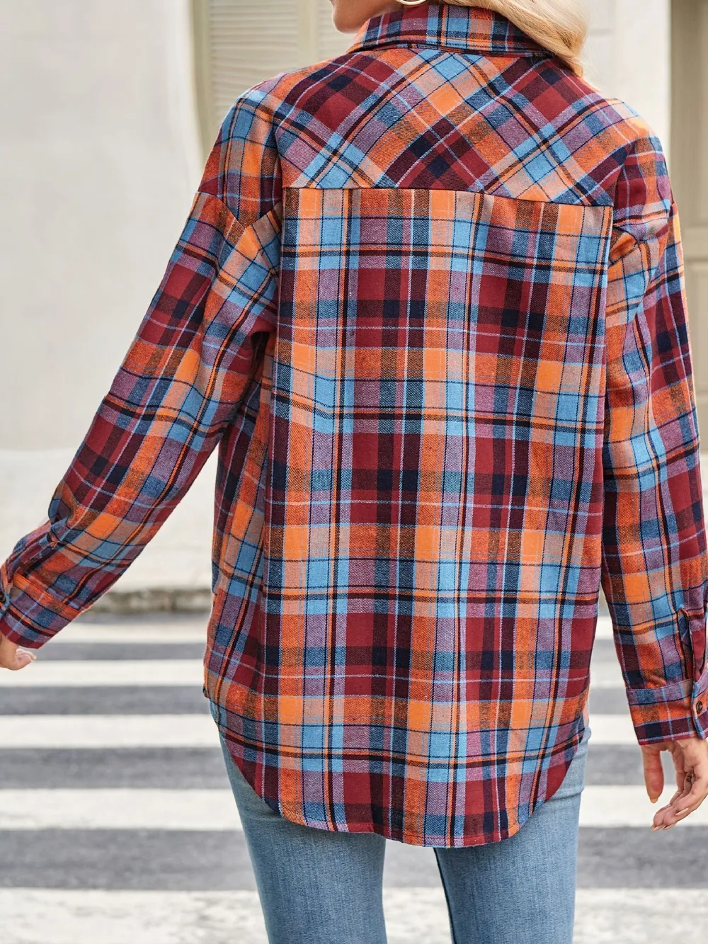 Plaid Button Up Long Sleeve Shirt, image 25