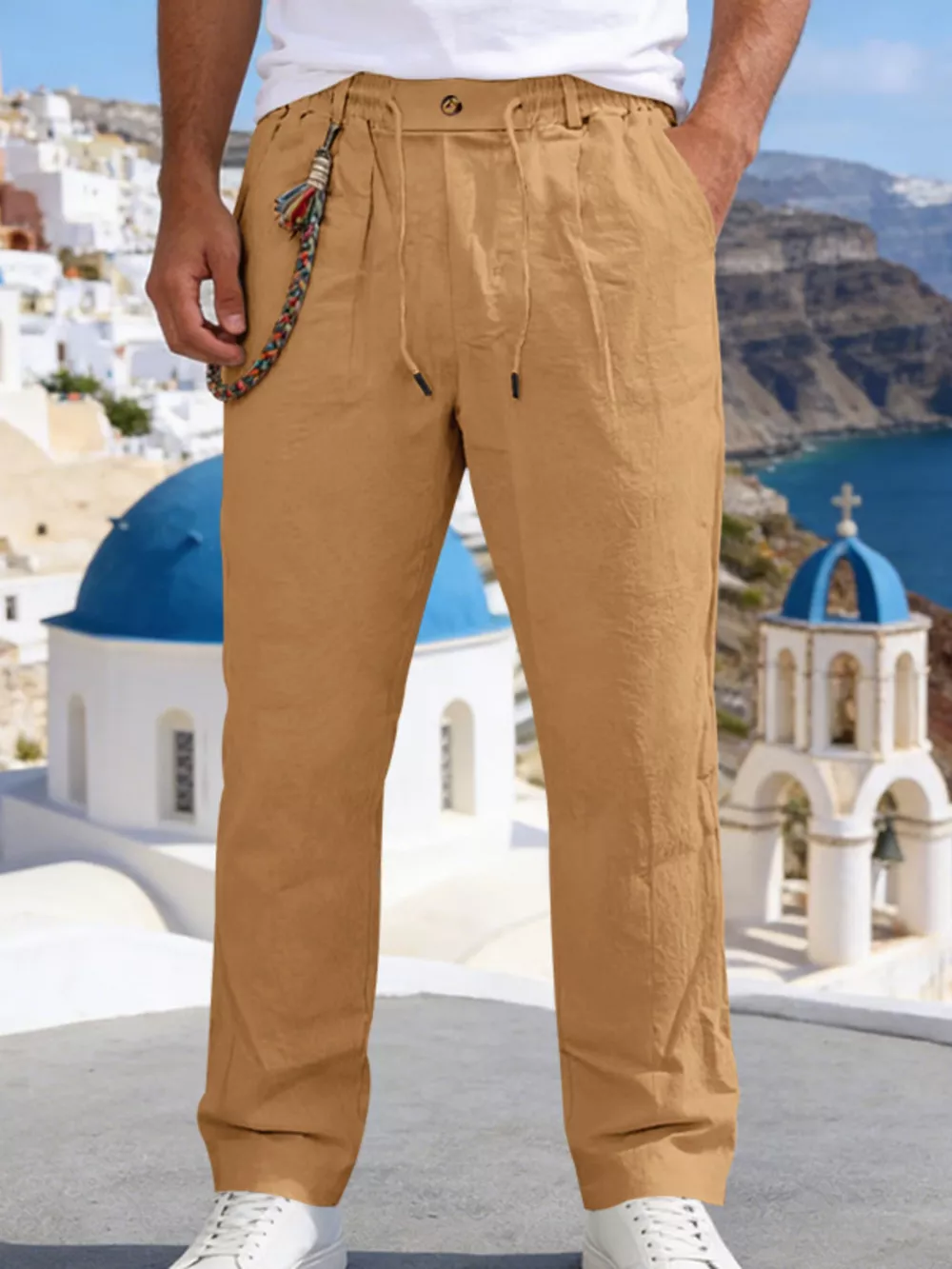 Men's Full Size Casual Drawstring Pants with Pockets Plus Size, image 14