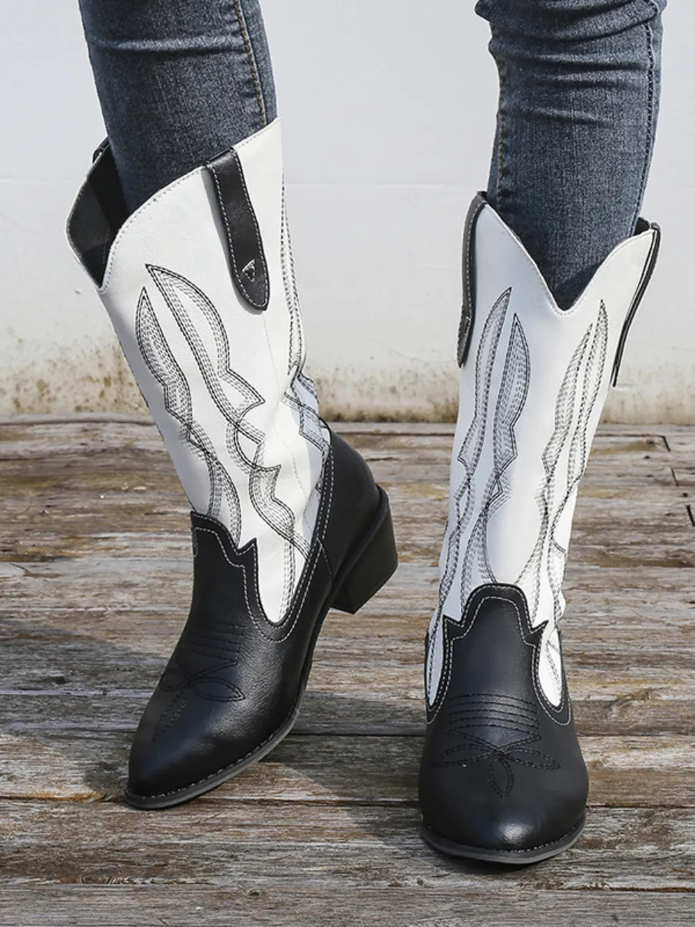 Western Embroidered Cowgirl Boots, image 4