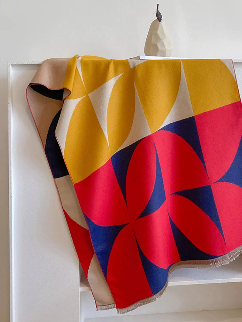 Contrast Raw Hem Scarf, image 11
