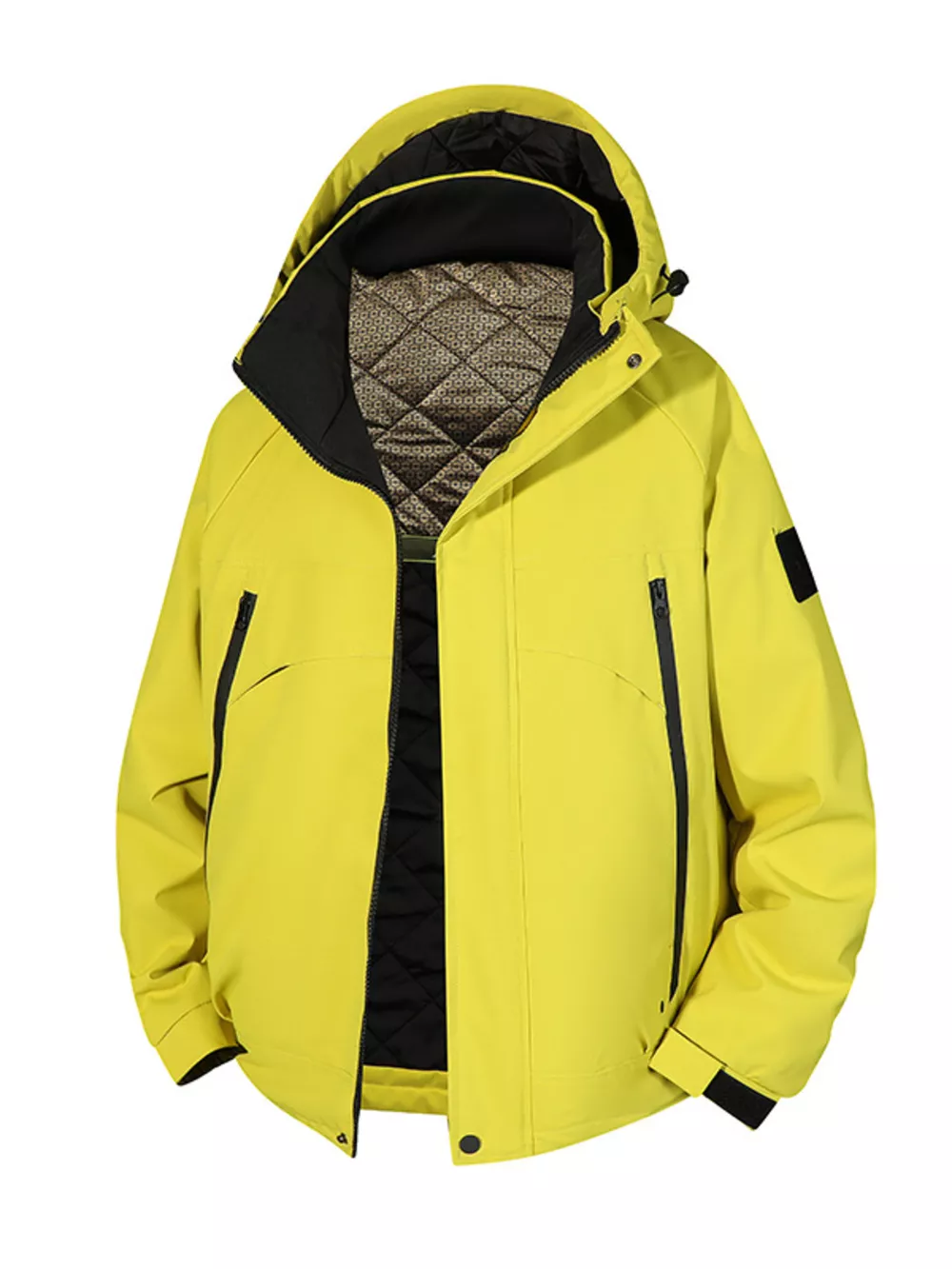 Men's Full Size Hooded Zip Up Winter Jacket Plus Size, image 6