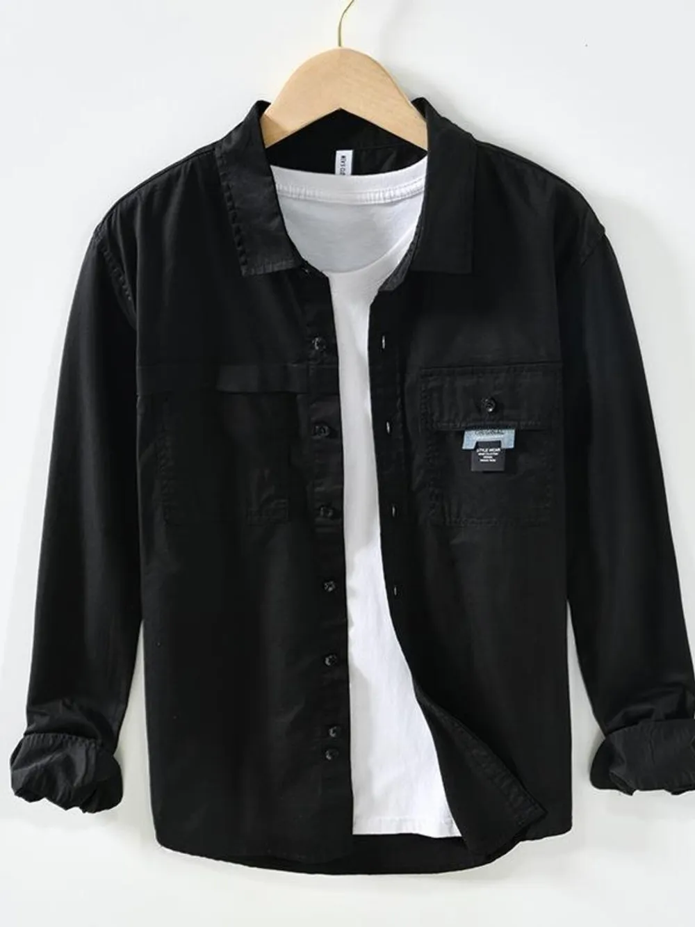 Men's Long Sleeve Button-Up Shirt, image 7