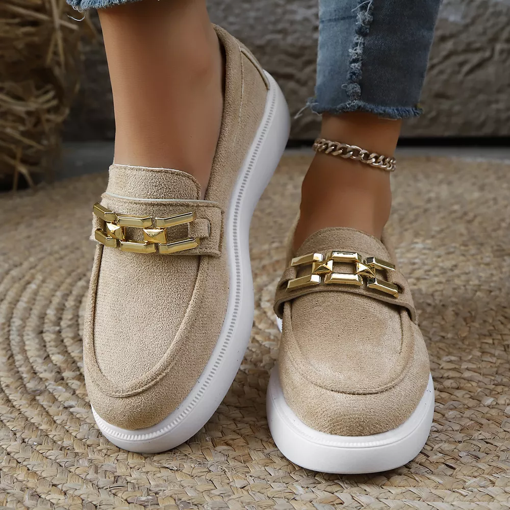 Round Toe Platform Slip-Ons, image 6