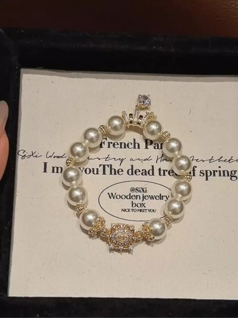 18K Gold-Plated Pearl Bracelet