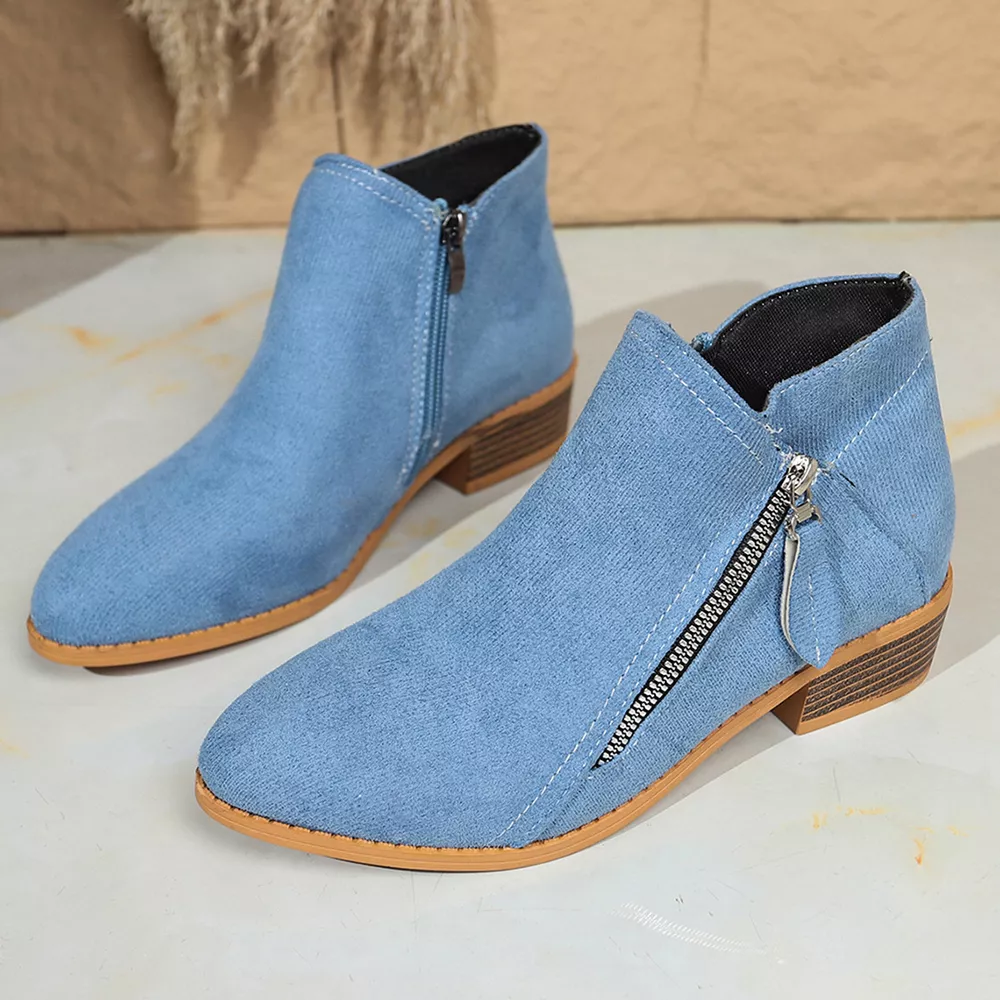 Point Toe Block Heels Boots, image 19