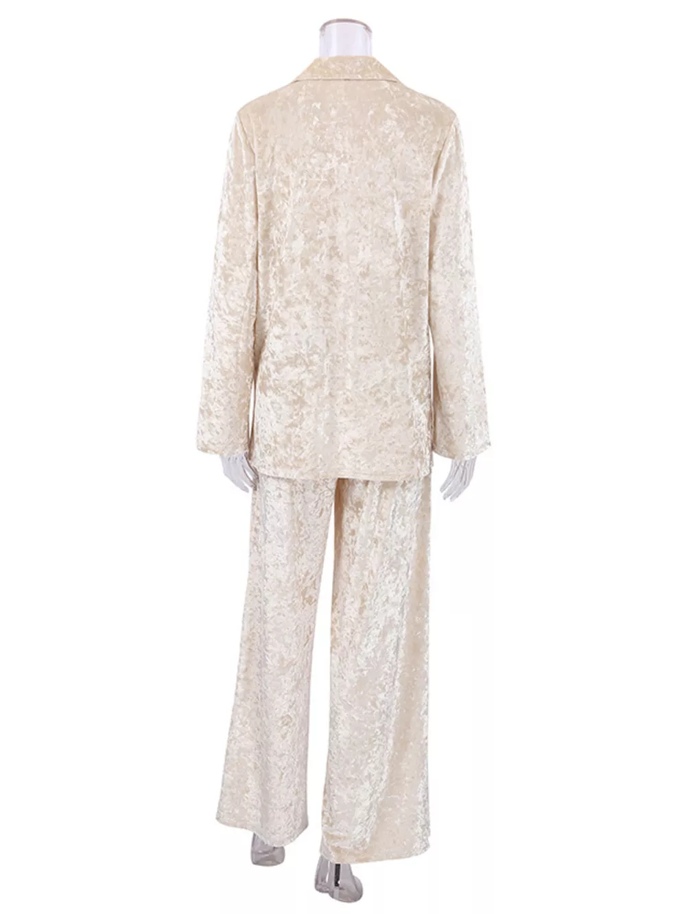 Velvet Long Sleeve Top and Pants Lounge Set, image 6