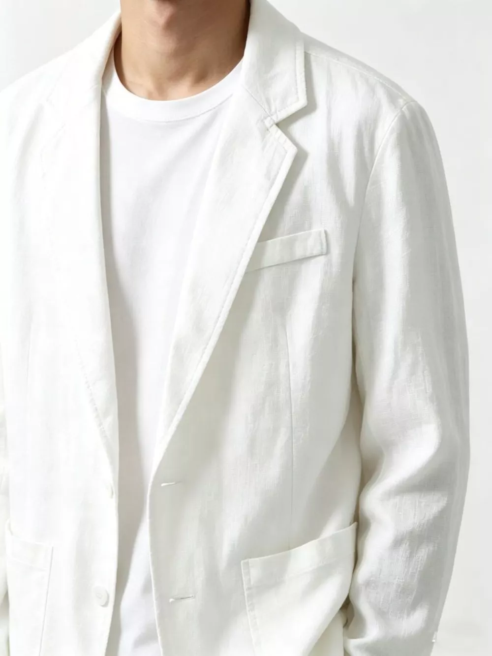 Men's Plus Size Button Up Long Sleeve Blazer, image 10