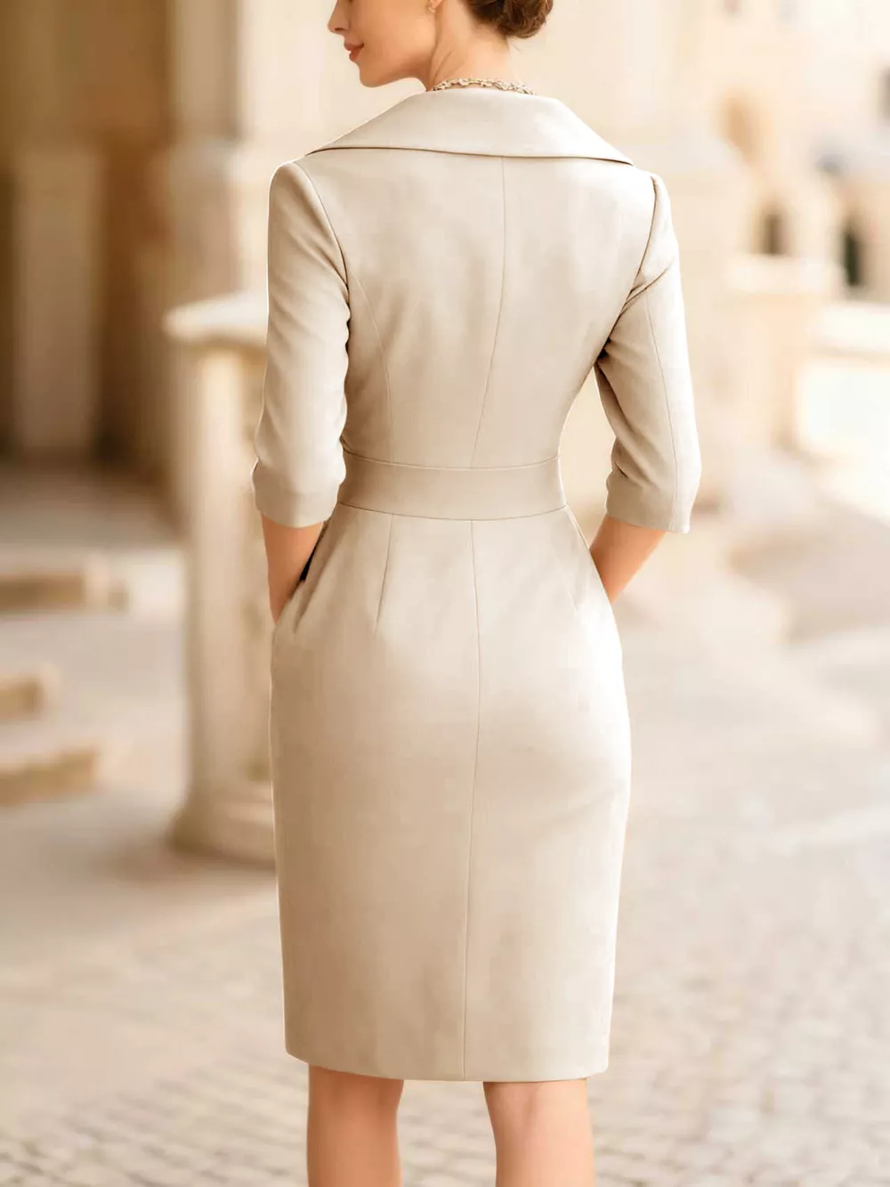 Surplice Long Sleeve Dress, image 12