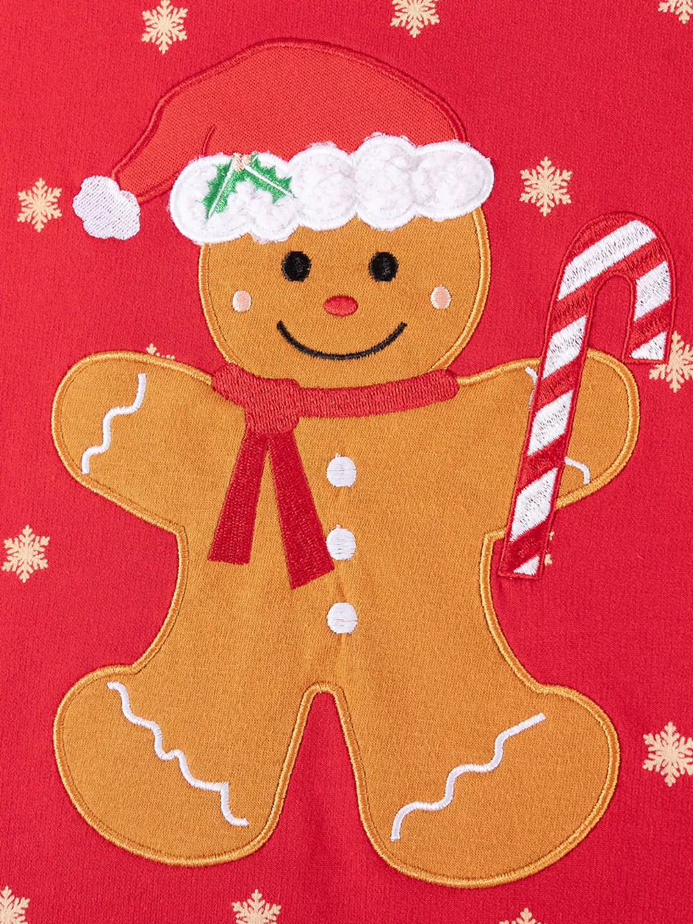 Children's Gingerbread Man Graphic Sweatshirt and Flared Pants Set, image 4