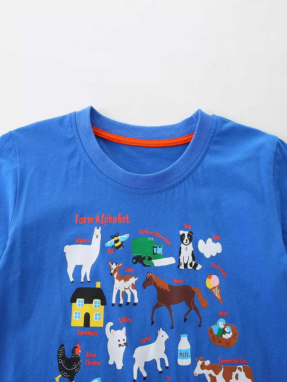 Children's Farm Alphabet T-Shirt and Dinosaur Adventure Pants Set, image 3