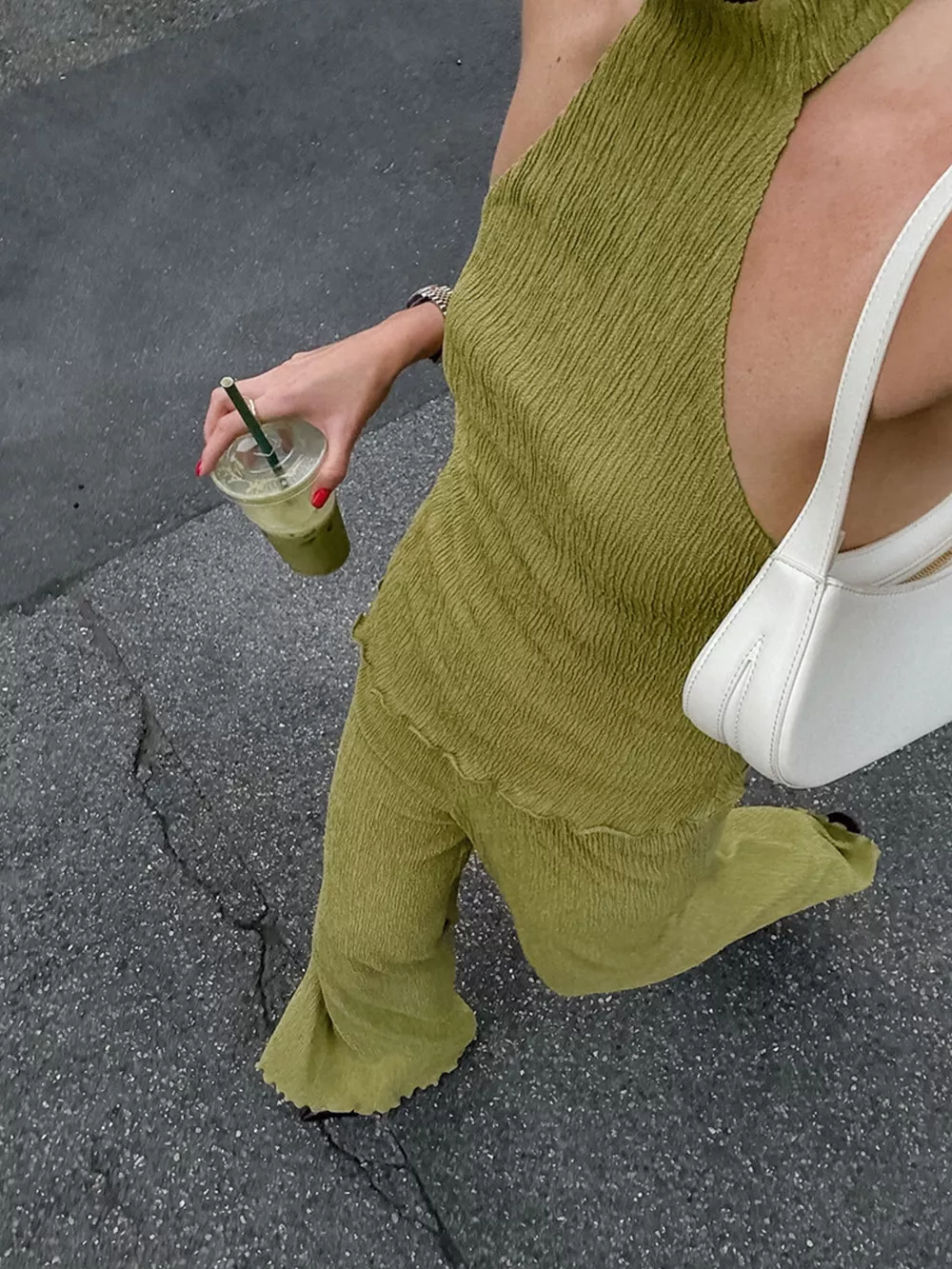 Sleeveless Top and Wide-Leg Pants Two-Piece Set, image 2