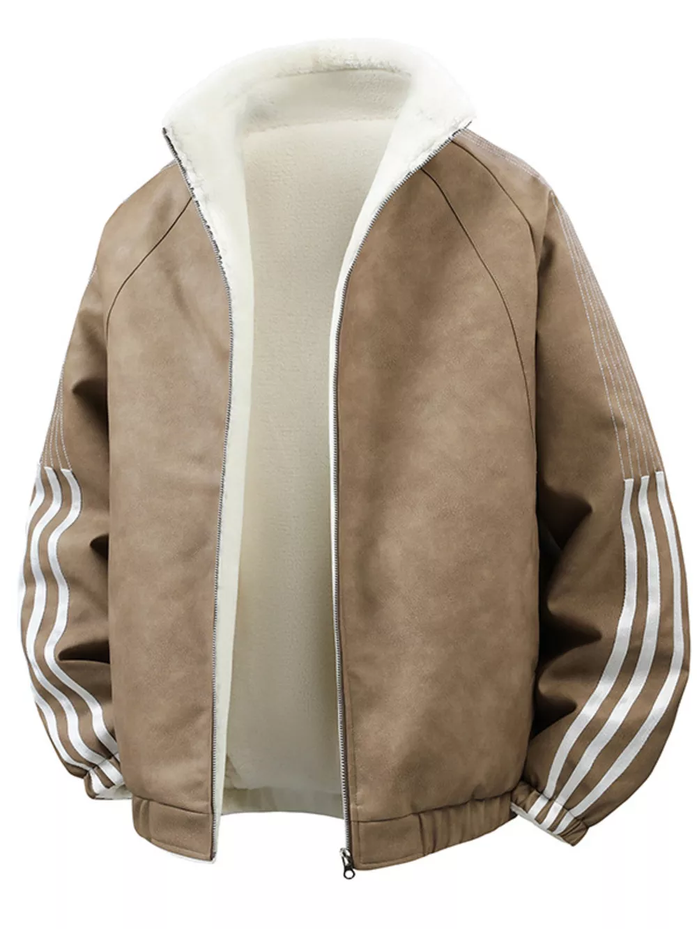 Men's Fleece Lined Zip Up Jacket, image 5