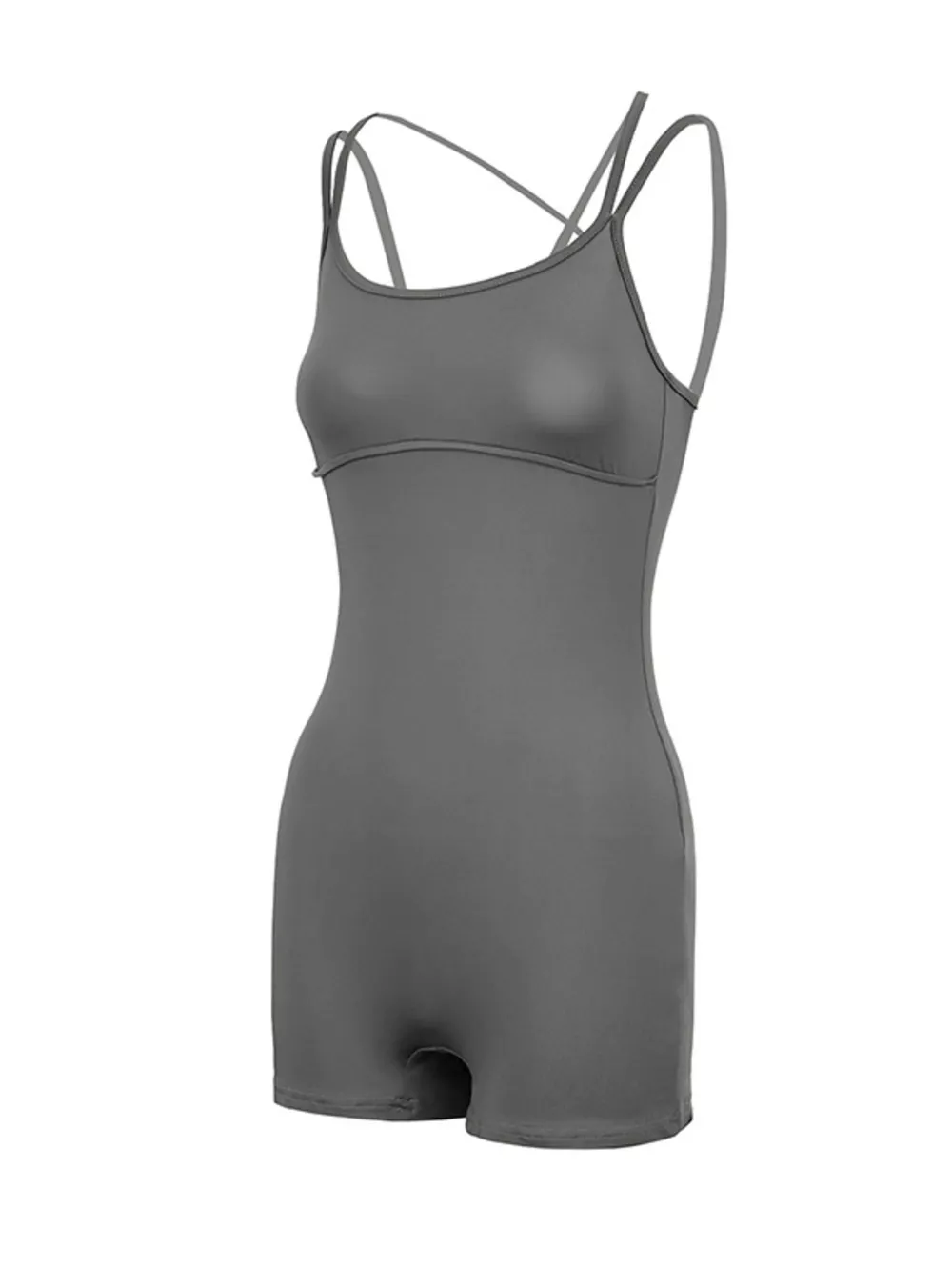 Double Spaghetti Strap Active Romper, image 13