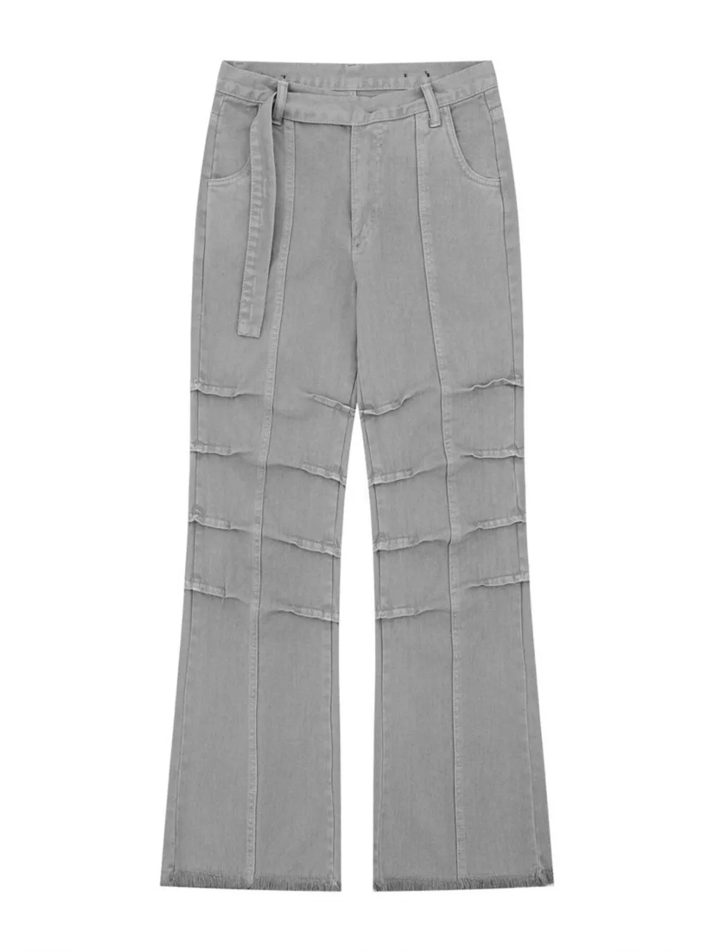 Men's High-Waist Paneled Flare Jeans, image 2