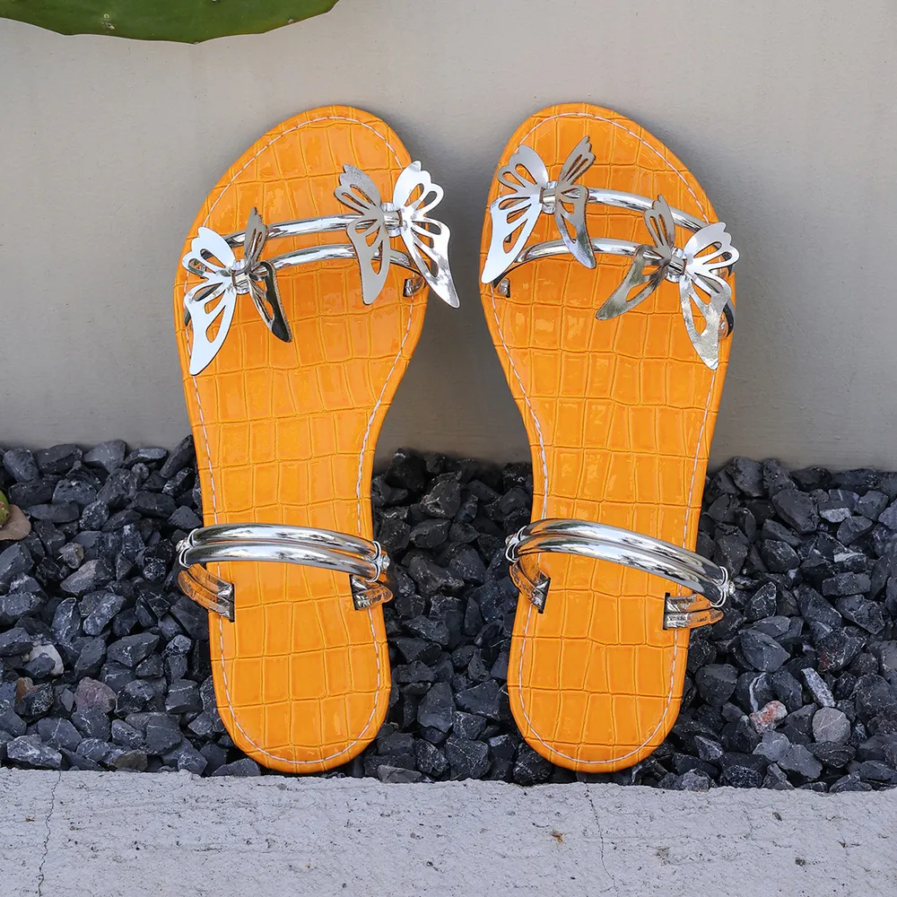 Butterfly Flat Summer Sandals, image 6
