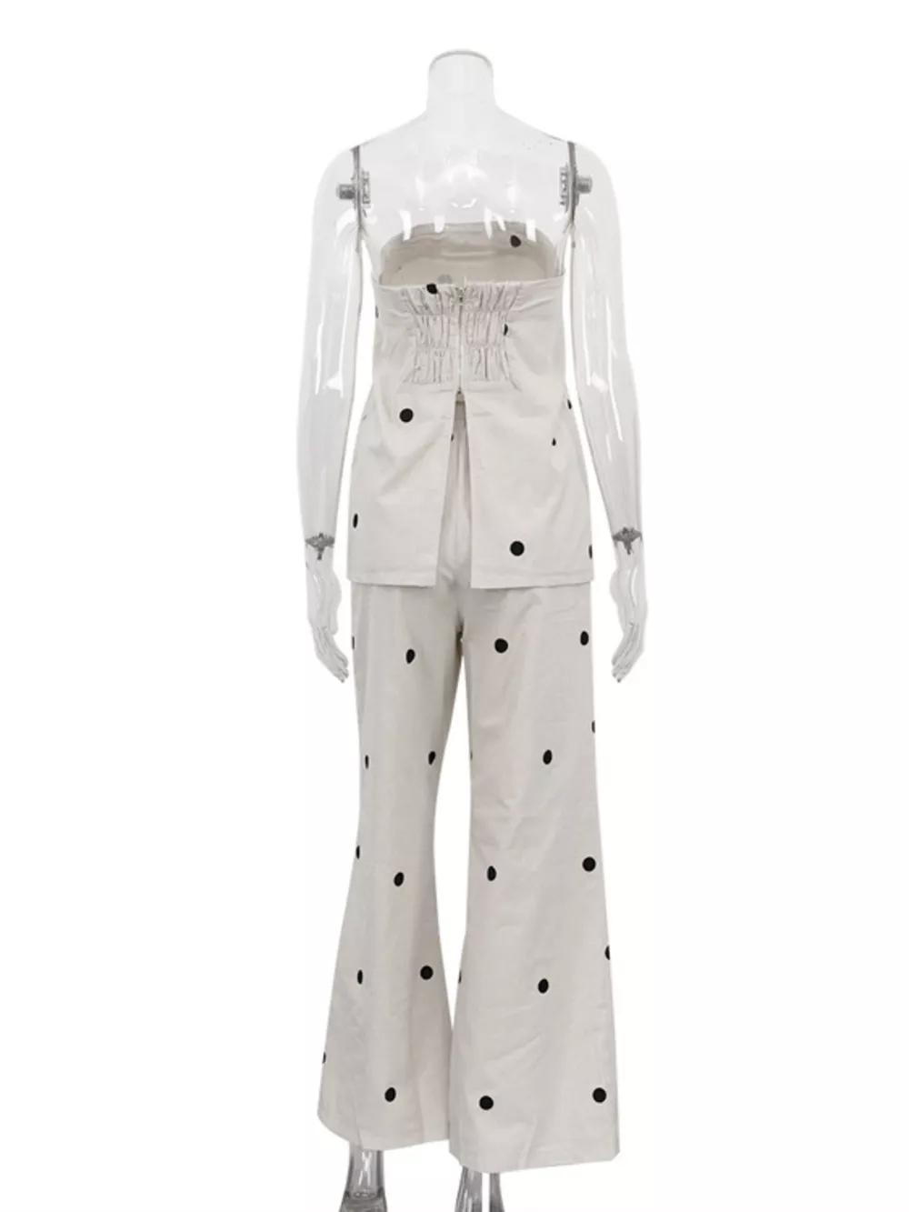 Polka Dot Tube Top and Pants Set, image 6