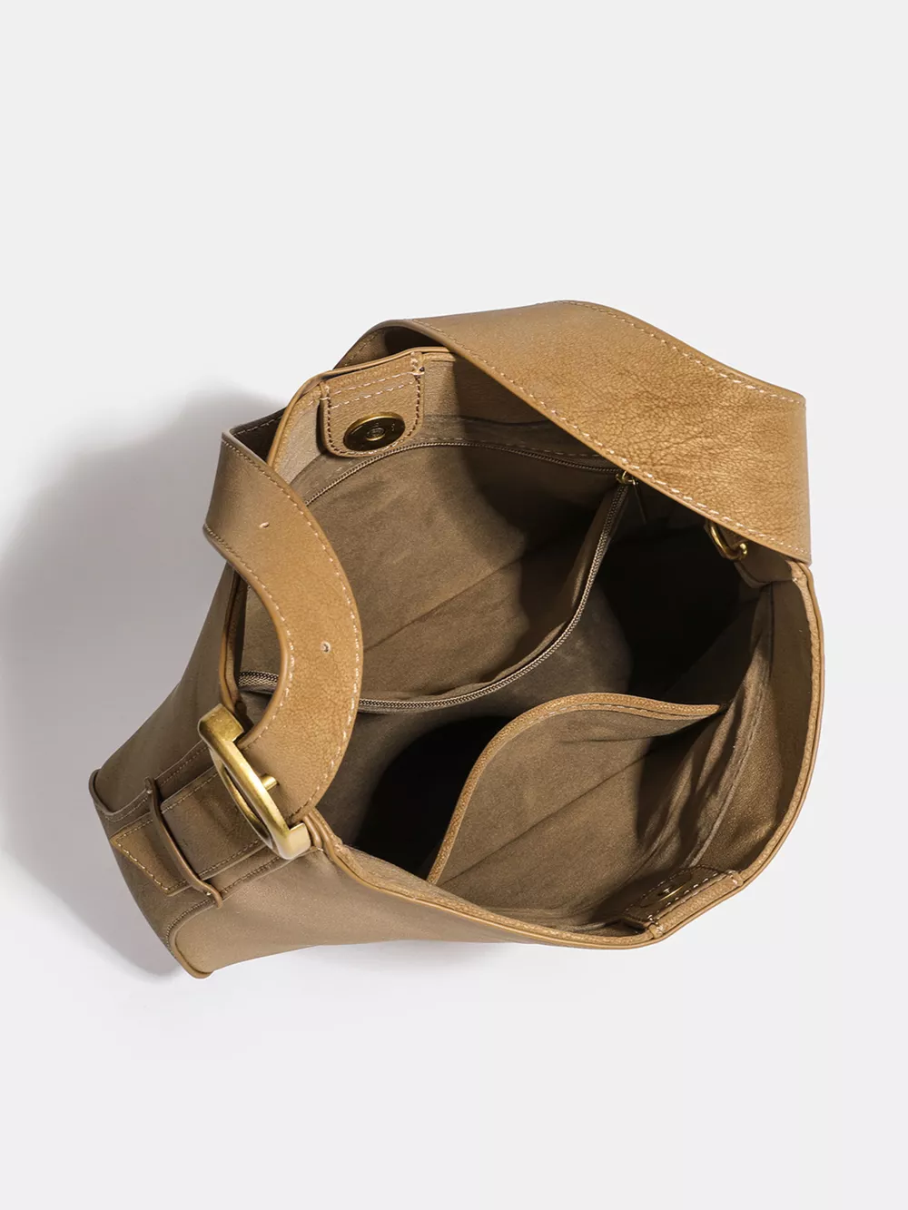 Casual Faux Leather Shoulder Bag, image 6