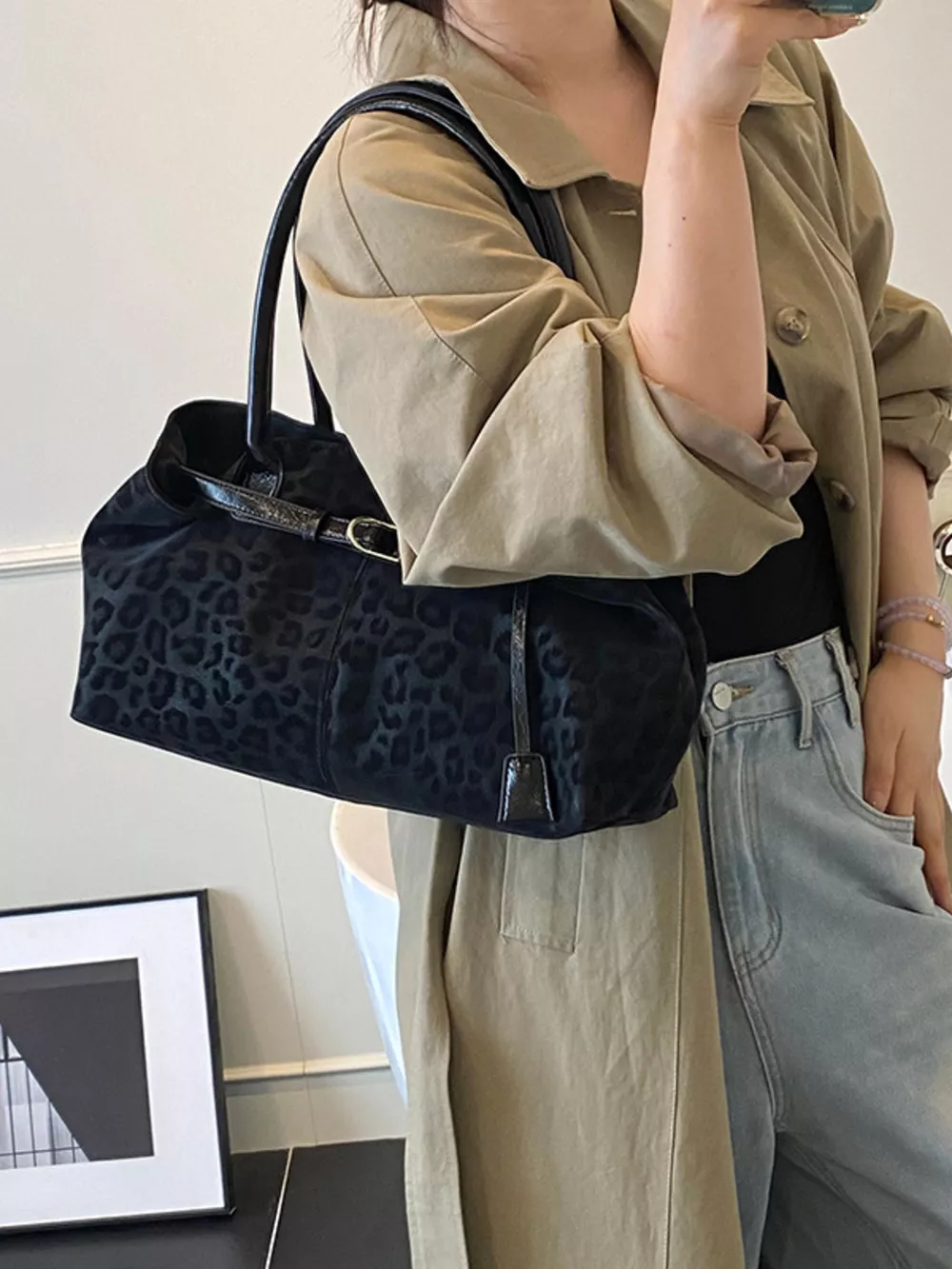 Leopard Print Handbag, image 12