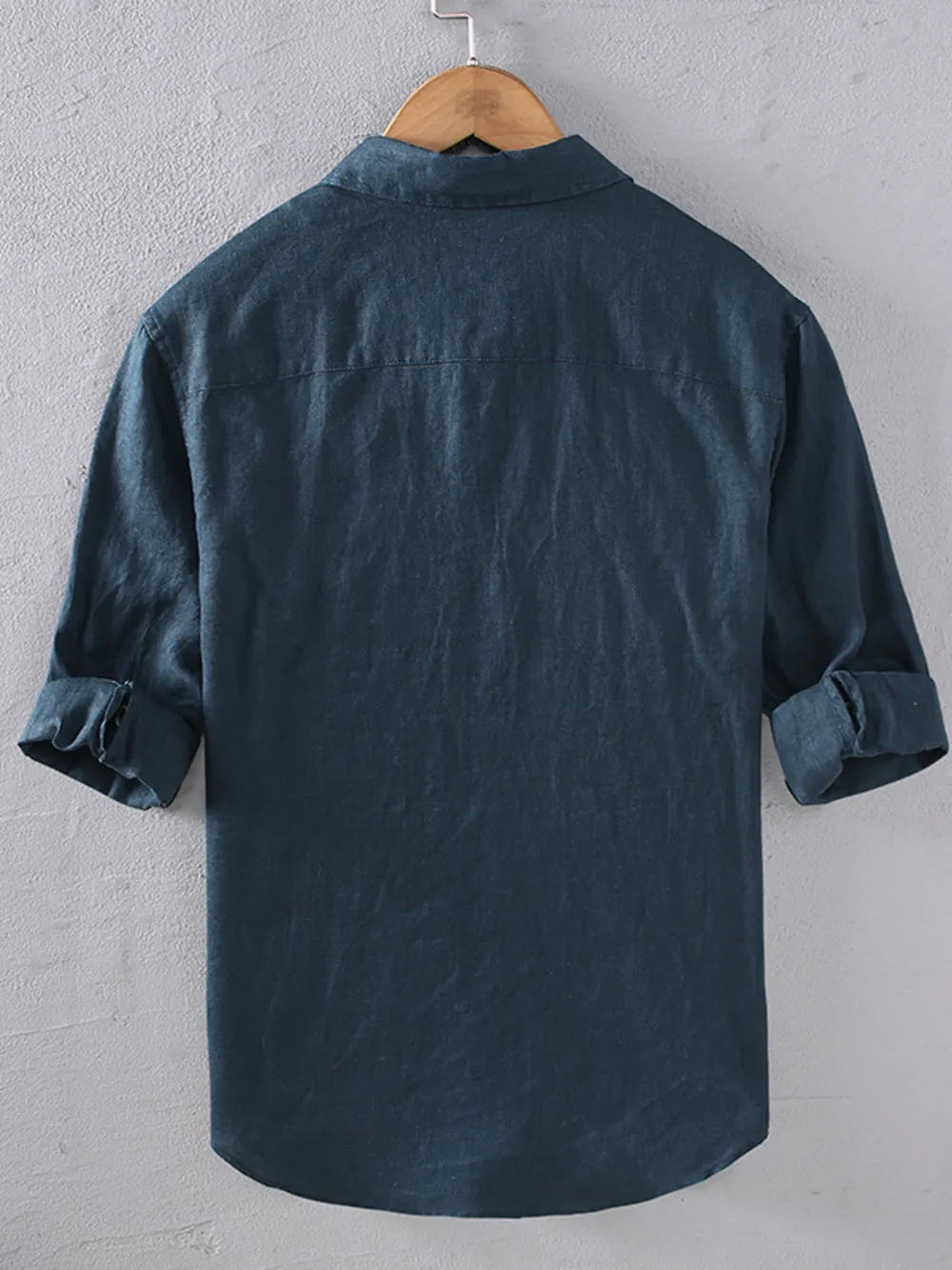 Men's Plus Size Button Up Long Sleeve Shirt, image 3