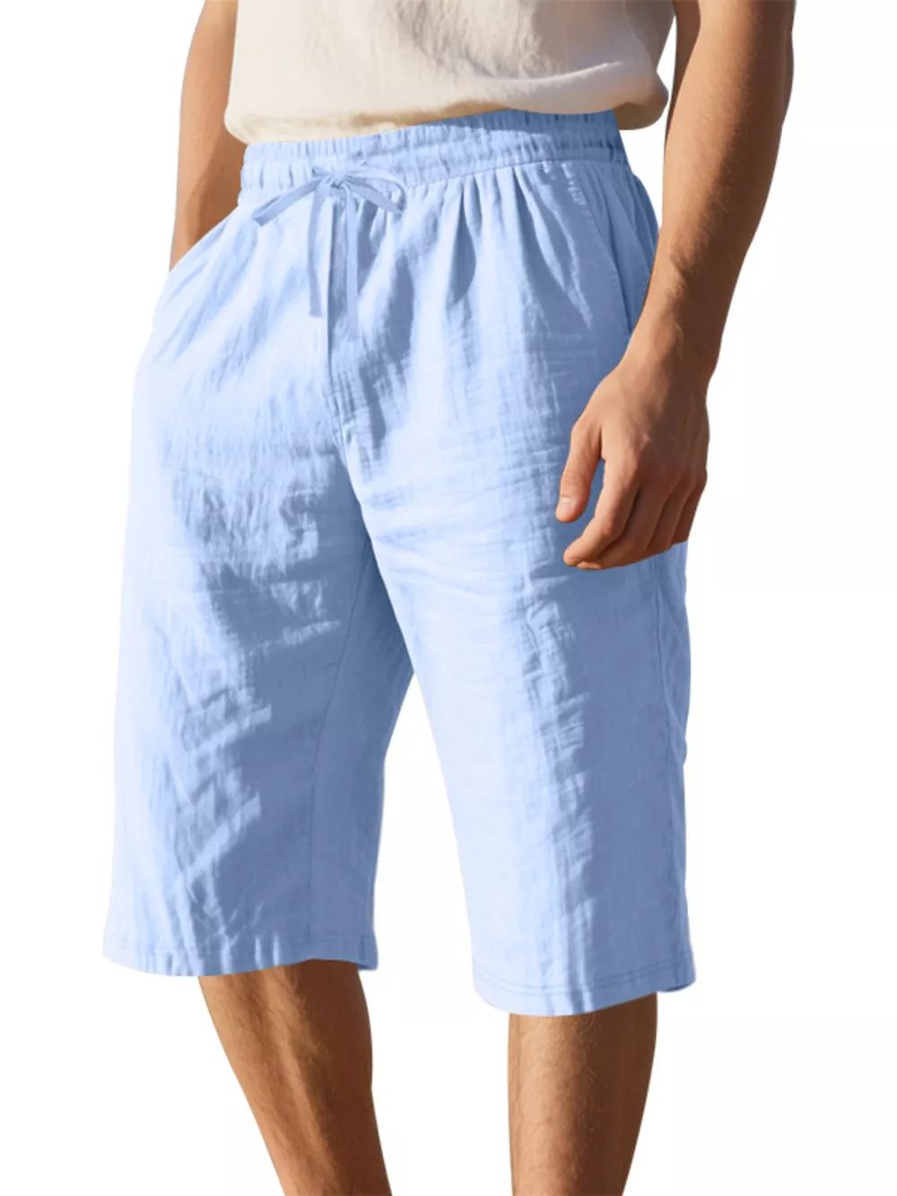 Men's Full Size Casual Drawstring Shorts Plus Size, image 6