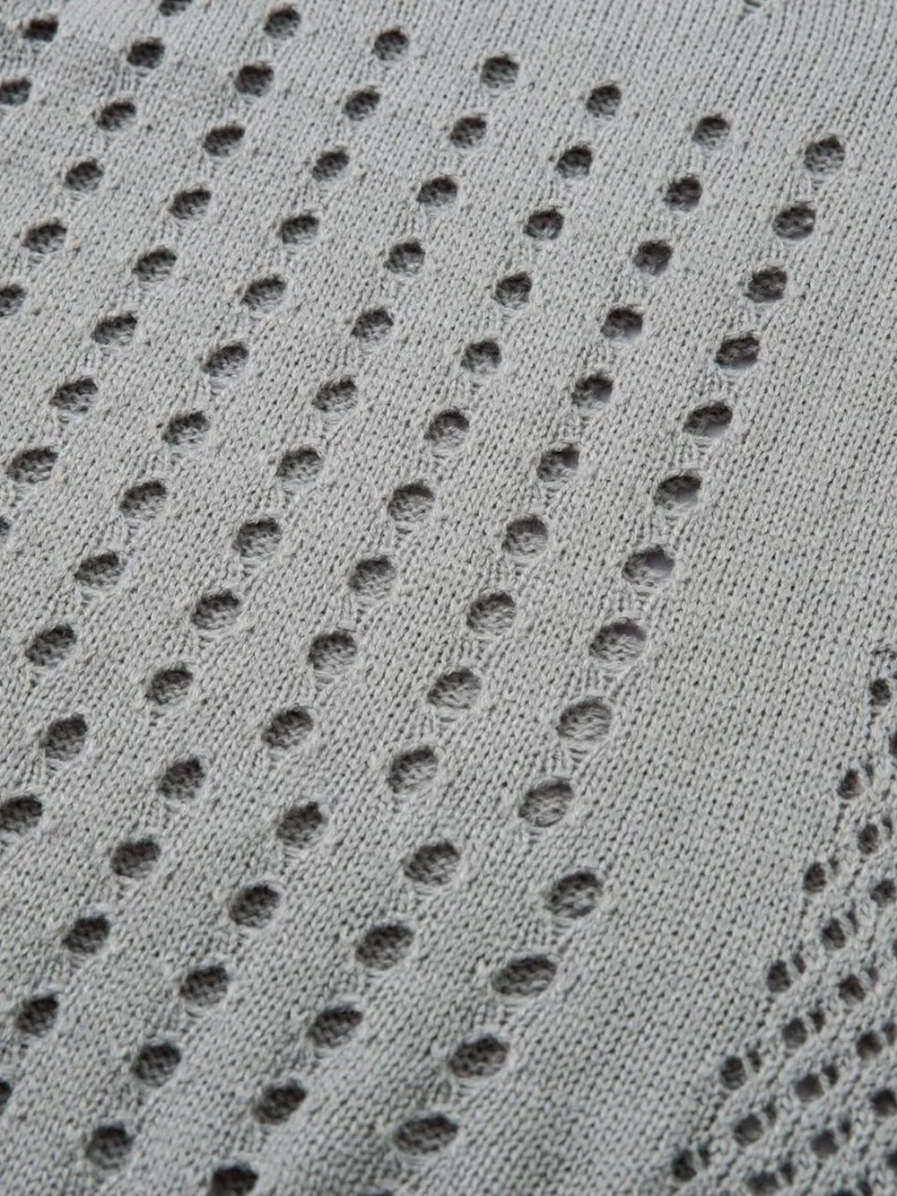 Men's Openwork Button Detail Knit Henley T-Shirt, image 18