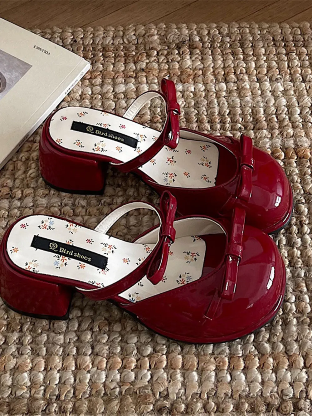 Bow Round Toe Block Heel Sandals, image 11