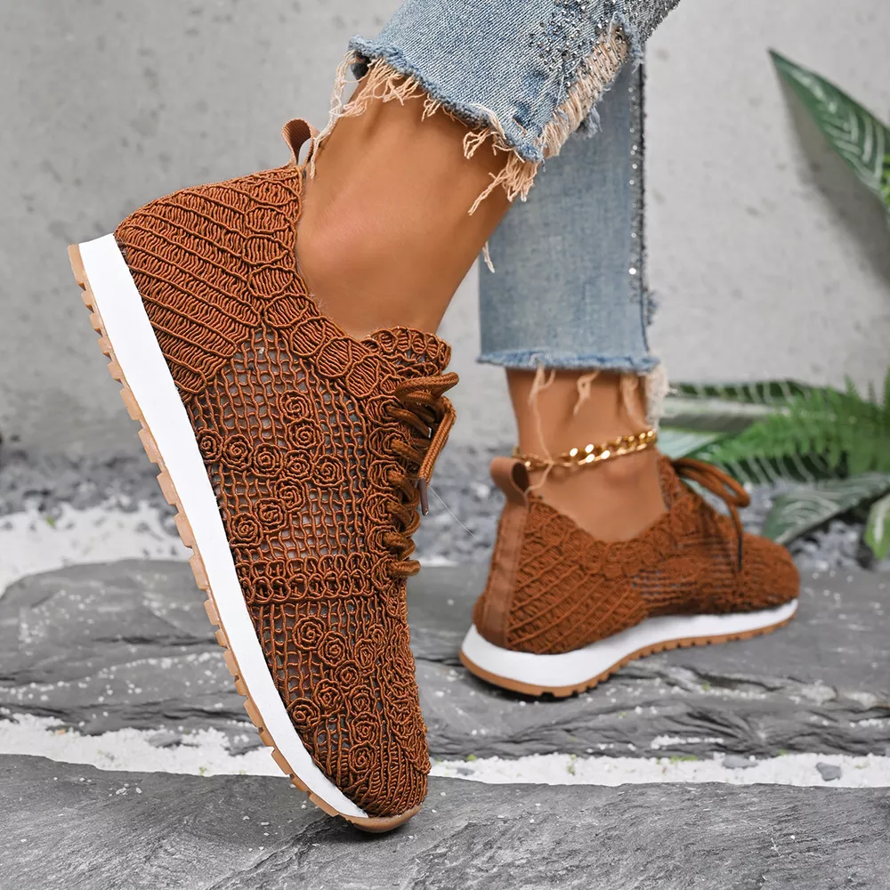 Round Toe Lace Up Sneakers, image 14
