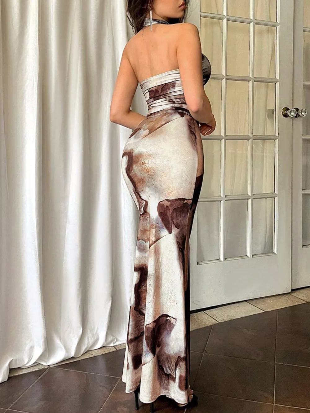 Tie-Dye Halter Top and Mermaid Skirt Set, image 18