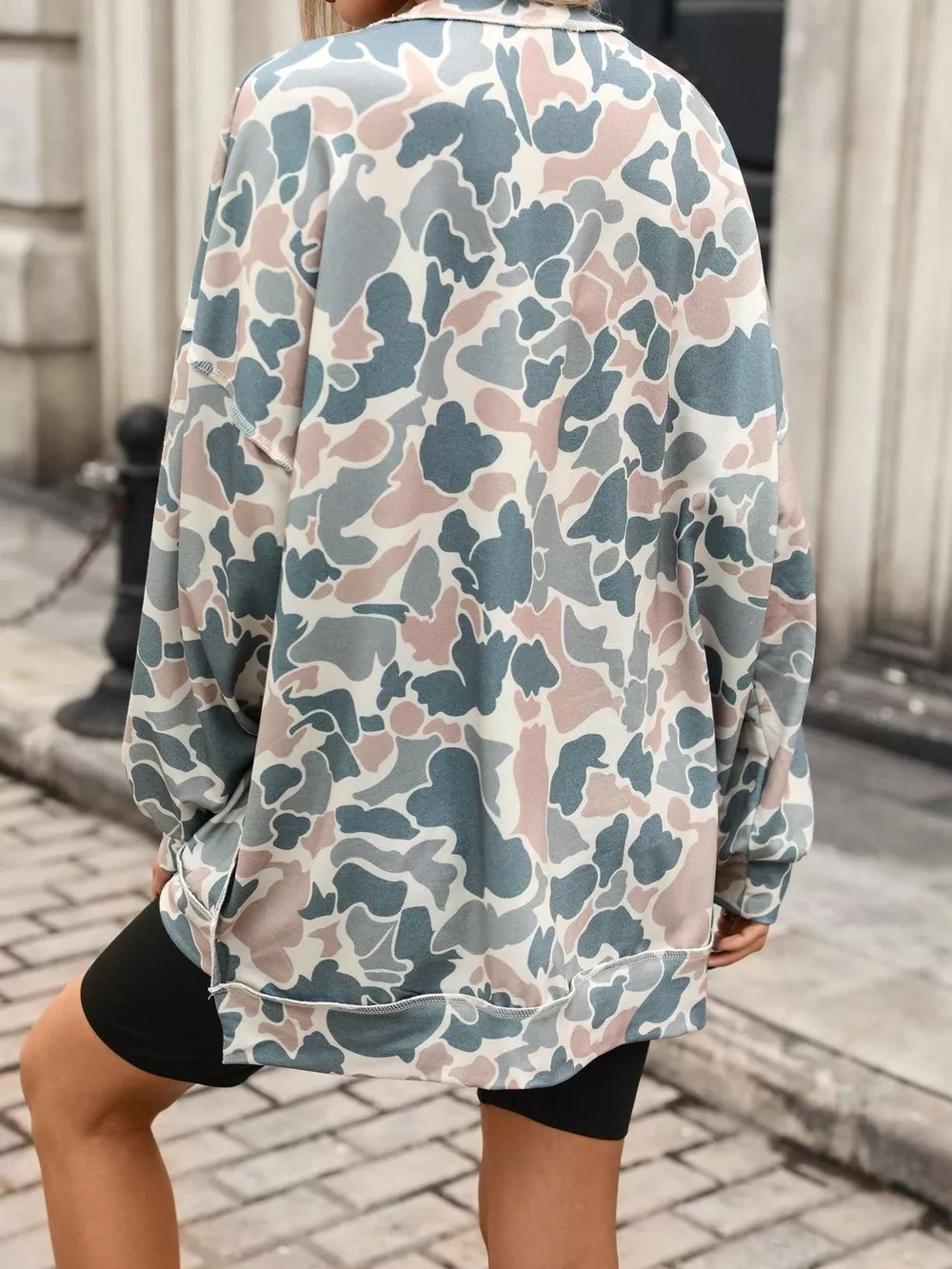 Printed Round Neck Sweatshirt, image 12