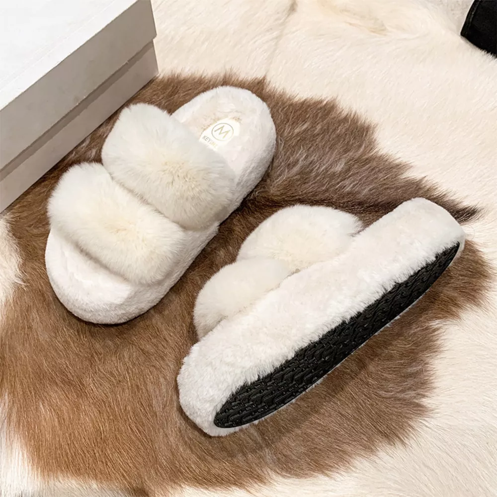 Fluffy Open Toe Slippers, image 3