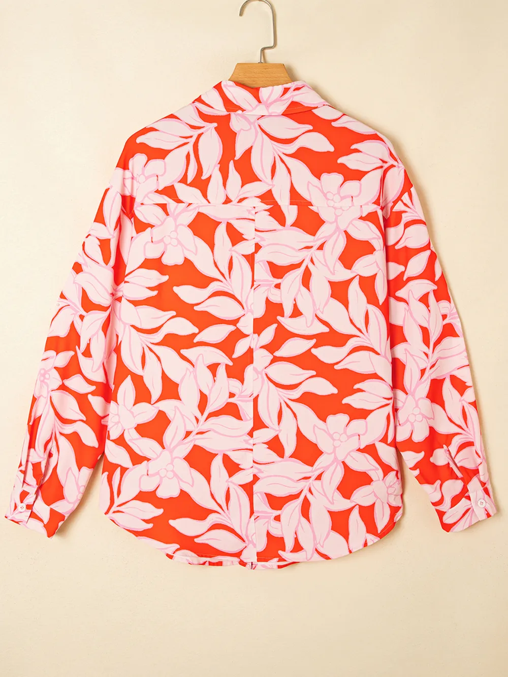 Botanical Print Single Chest Pocket Button Up Shirt, image 8