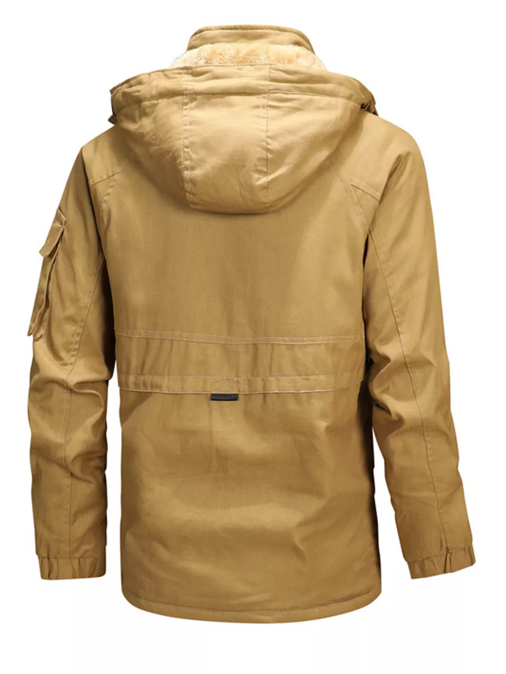 Men's Full Size Warm Hooded Winter Parka Jacket Plus Size, image 3