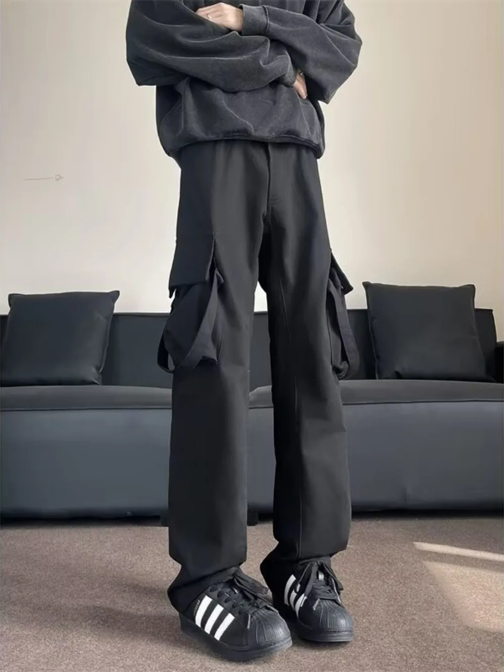 Men's Plus Size Loose Fit Cargo Pants