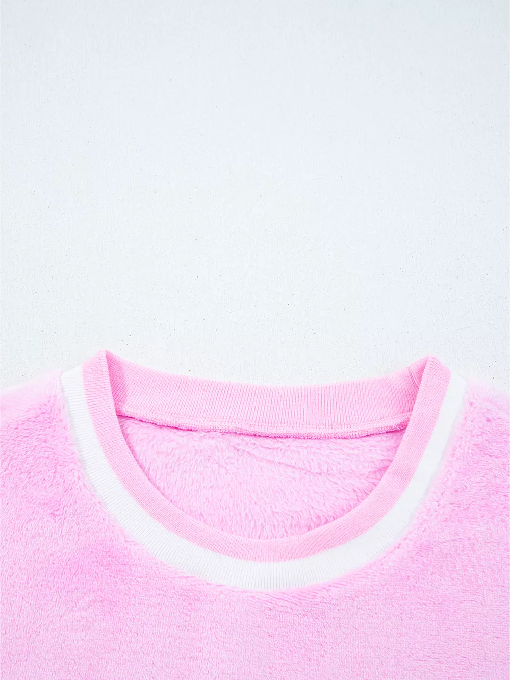 Sequin Chenille MERRY Graphic Plush Sweatshirt, image 6