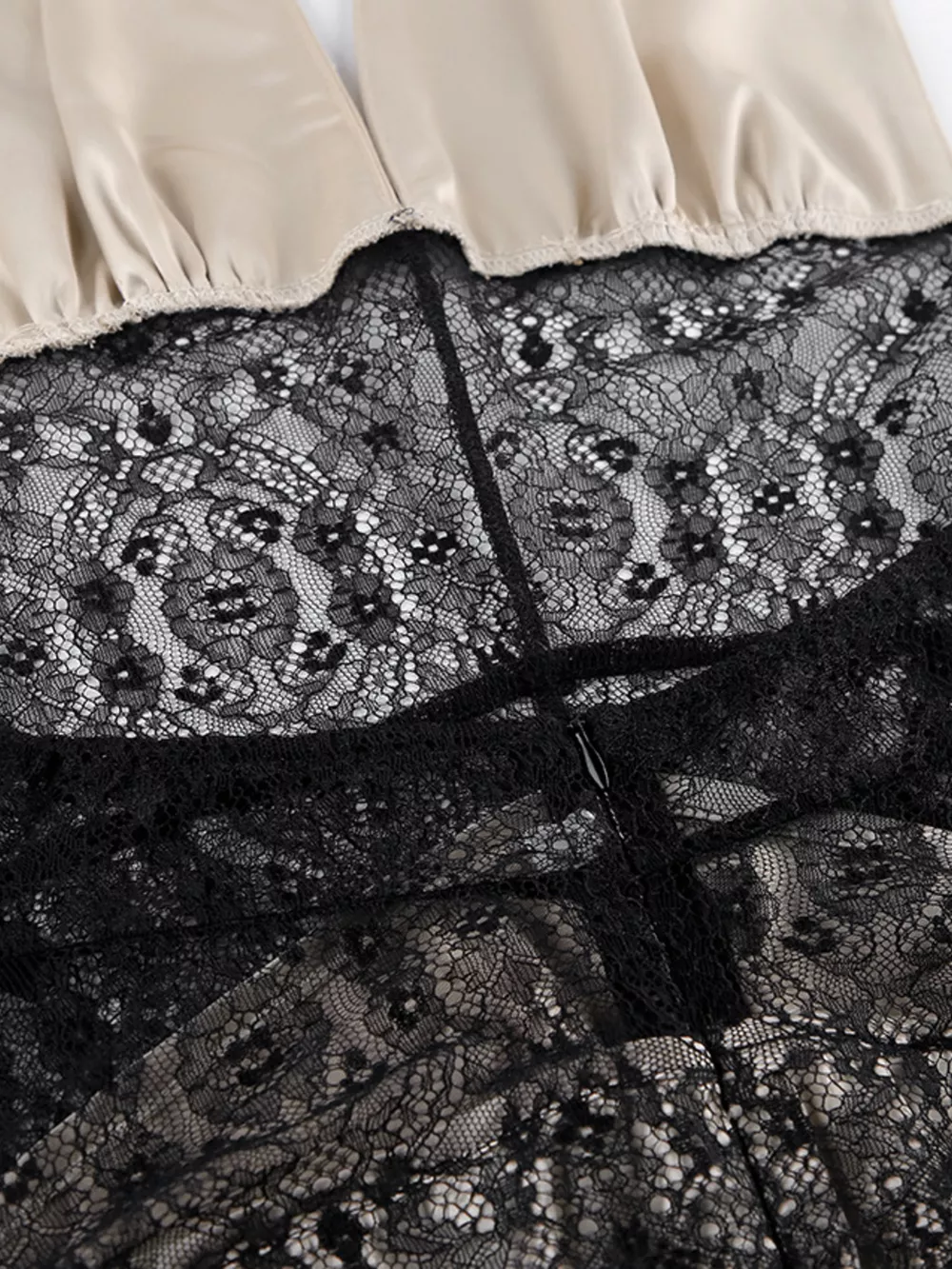 Halter Neck Lace Waist Maxi Dress, image 13