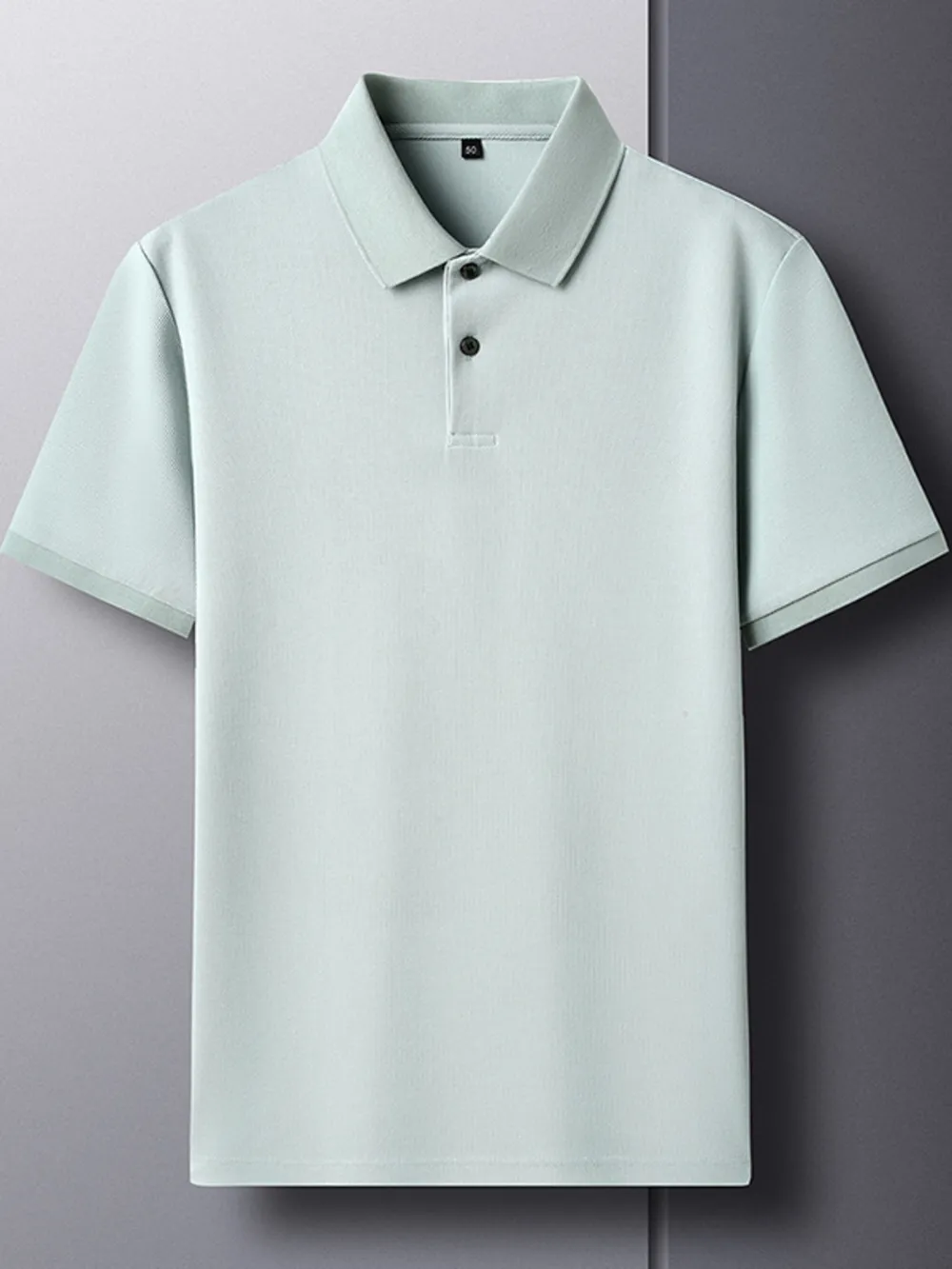 Men's Plus Size Button Detail Short Sleeve Polo