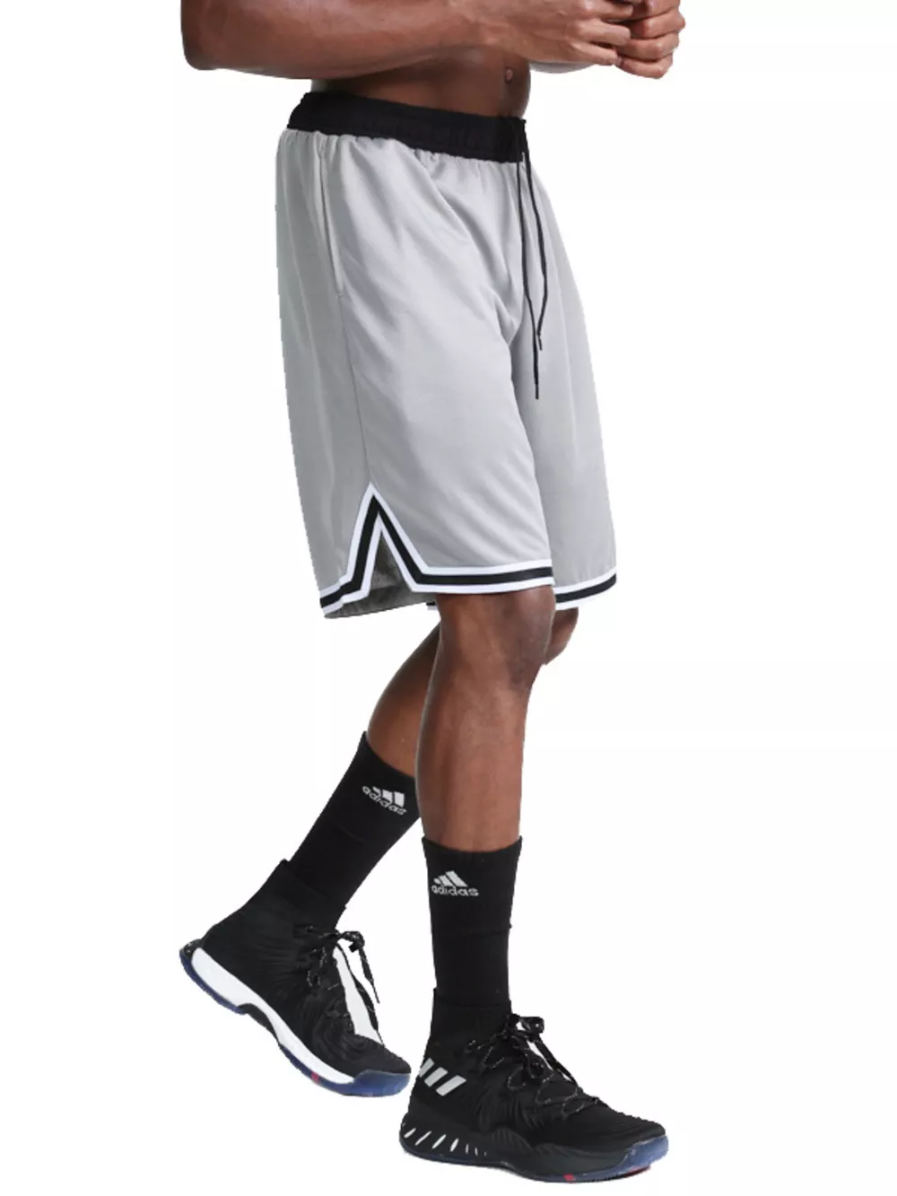 Men's Plus Size Drawstring Breathable Quick-Dry Athletic Active Shorts, image 2