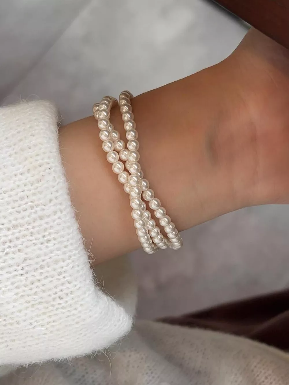 Three Layers Pearl Bracelet, image 5
