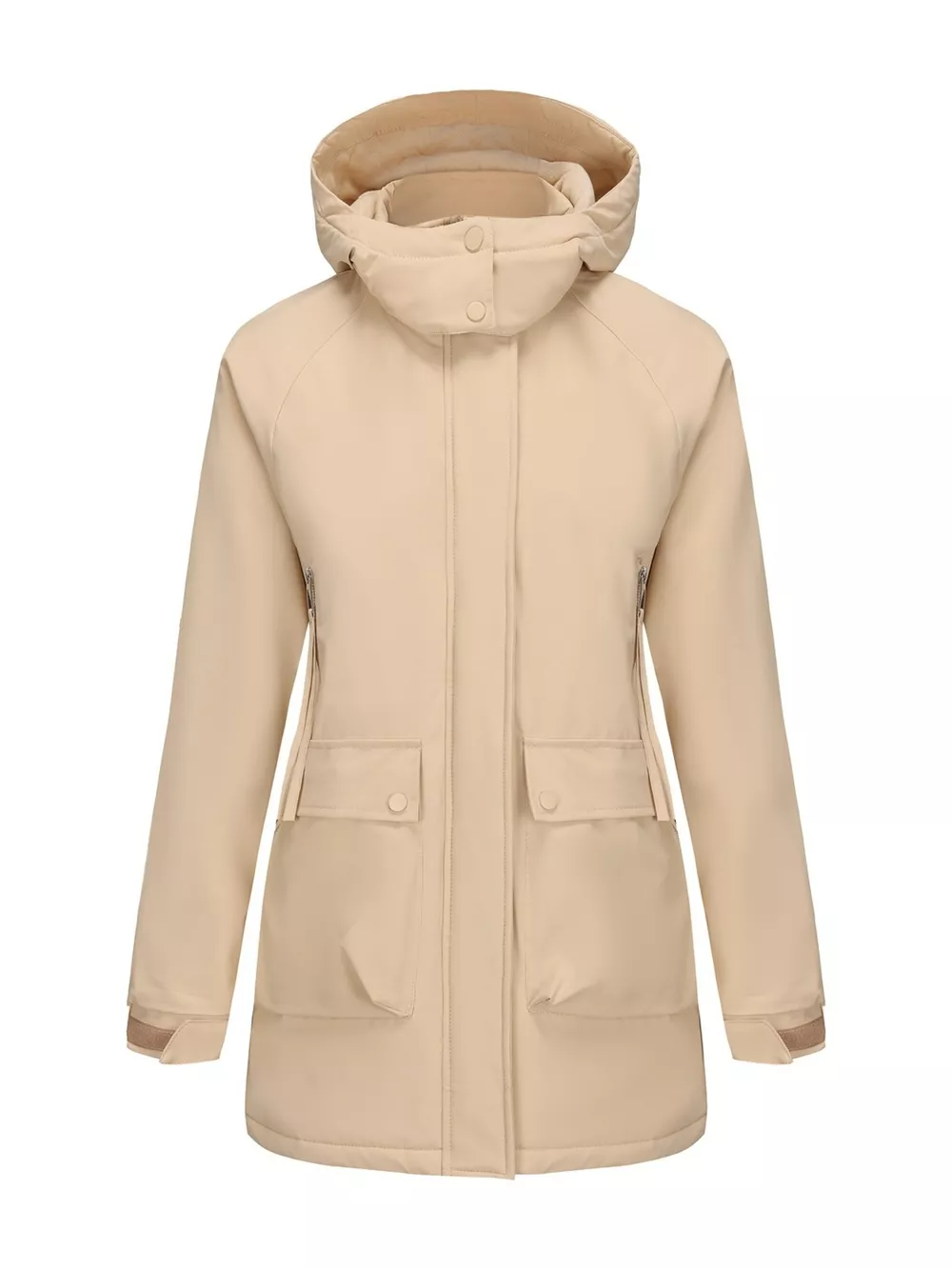 Full Size Zip Up Hooded Parka Outerwear Plus Size, image 18