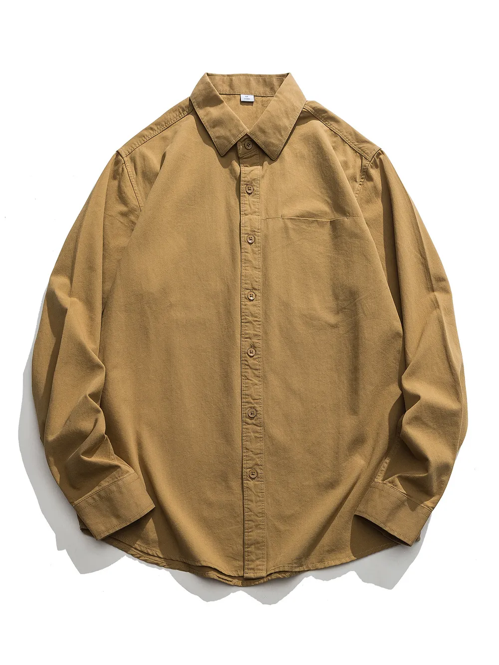 Men's Plus Size Casual Long Sleeve Shirt, image 2