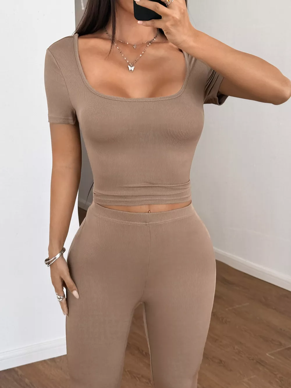 Short Sleeve Top and Leggings Set, image 6