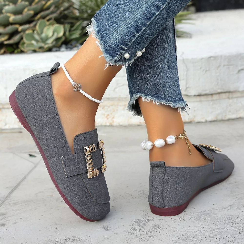 Decor Buckle Round Toe Slip-On, image 11