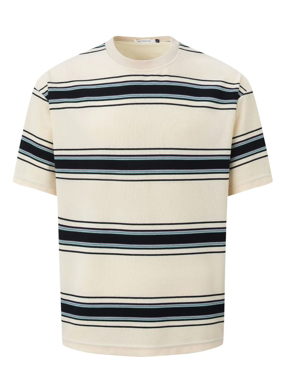 Men's Classic Striped Short Sleeve Crew Neck T-Shirt