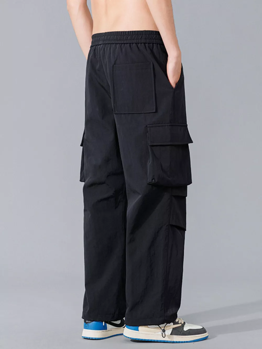 Men's Plus Size Loose Fit Cargo Pants, image 2