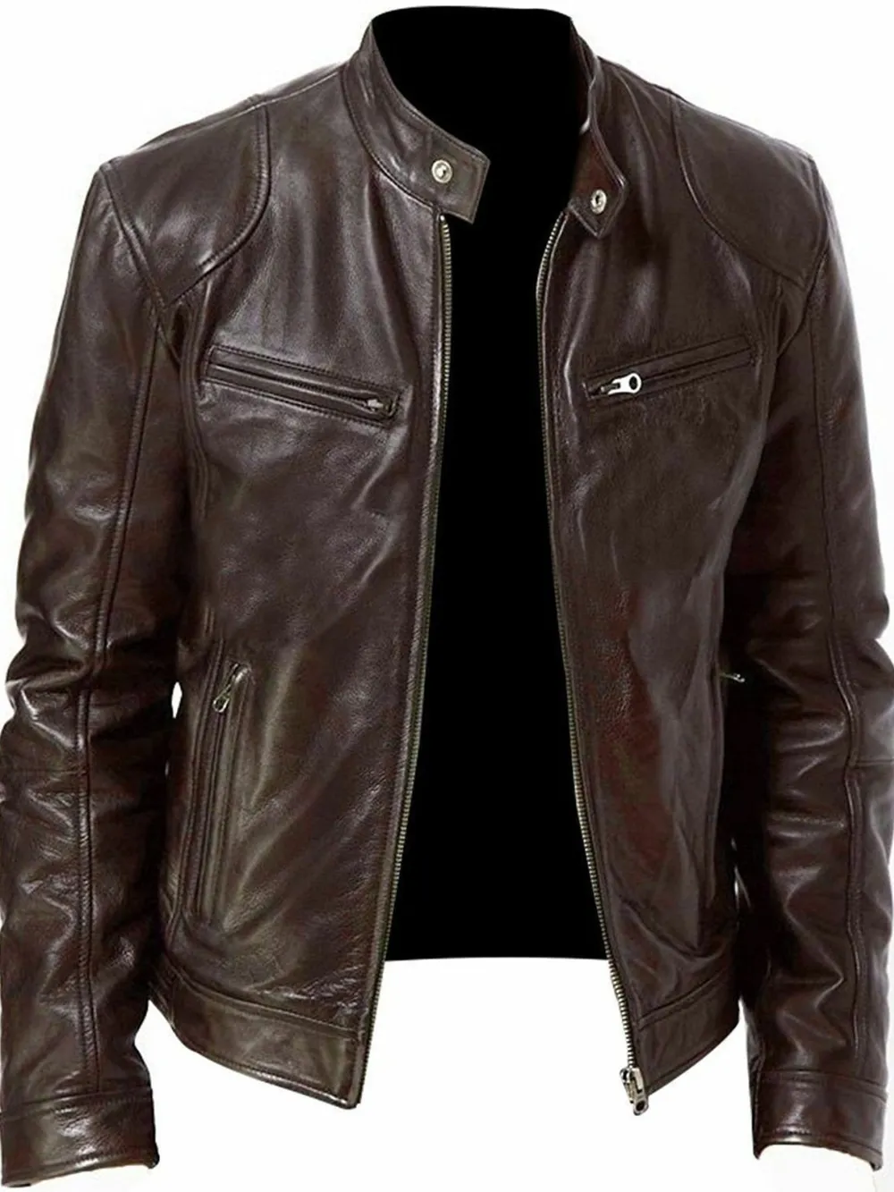 Men's Full Size Zip Up Long Sleeve Jacket Plus Size, image 3
