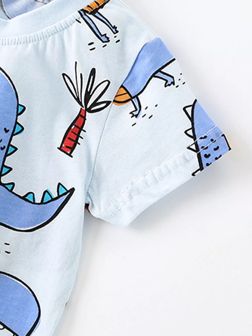 Children's Dinosaur Print Short Sleeve T-Shirt & Shorts Set, image 6