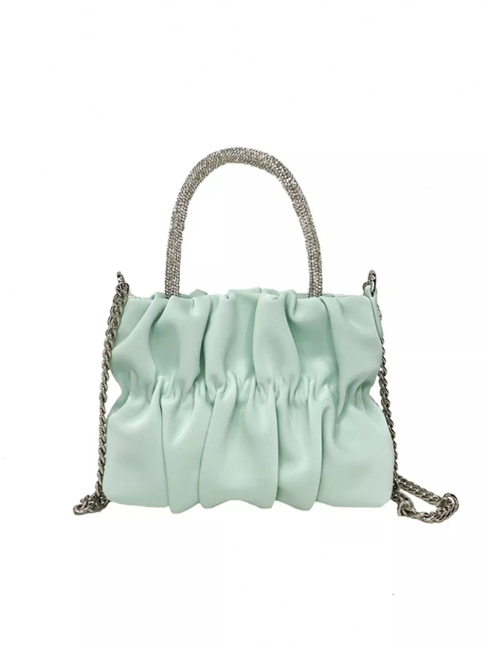 Ruched Chain Crossbody Bag, image 5