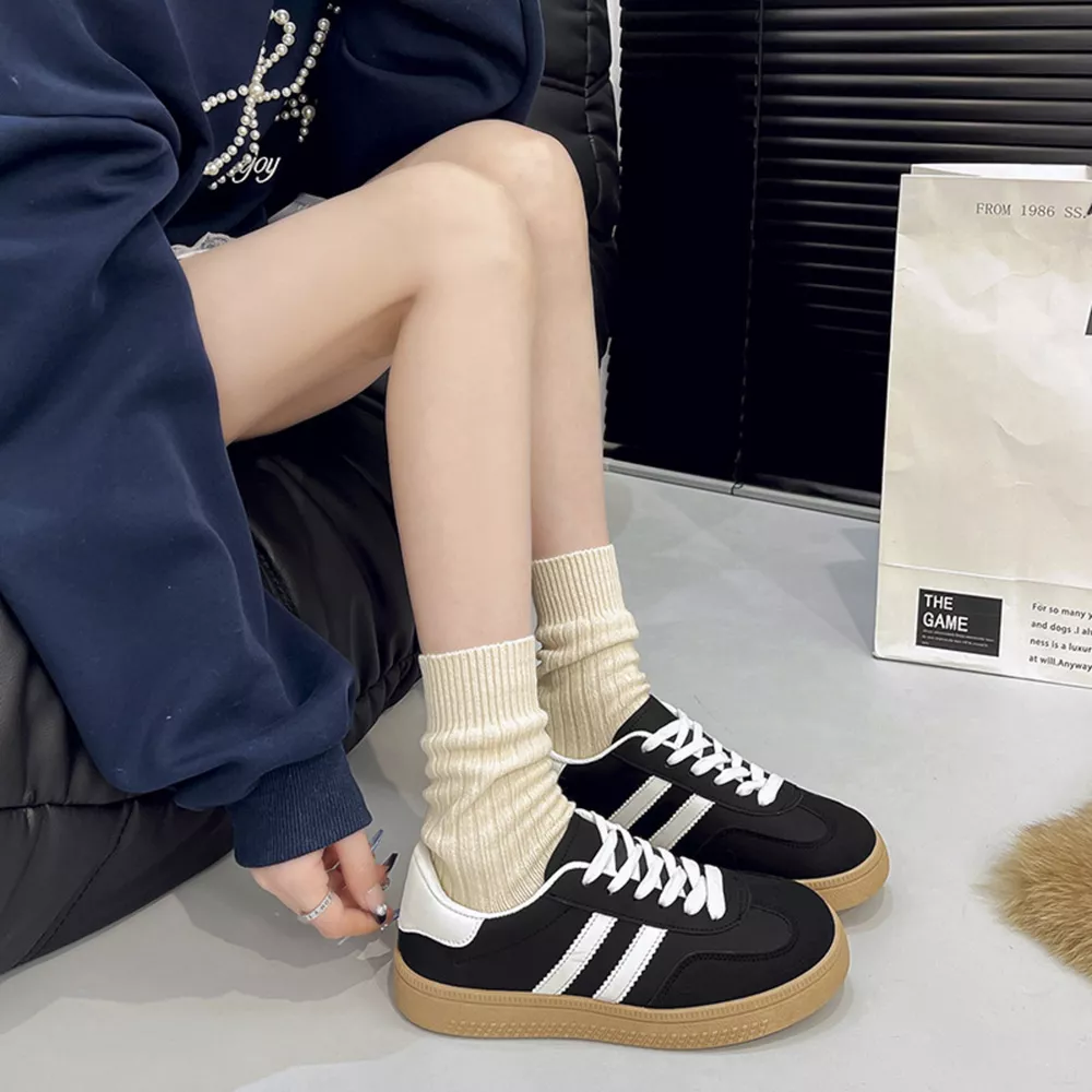 Round Toe Lace Up Sneakers, image 3